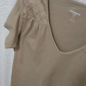 Liz Claiborne Blouse w/Textured Shoulders